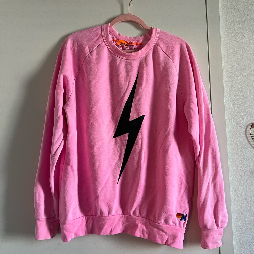 Aviator Nation Lightning Bolt Crewneck